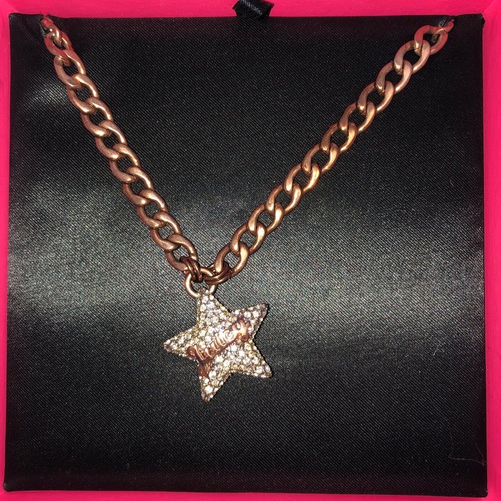 Juicy Couture diamond star necklace.